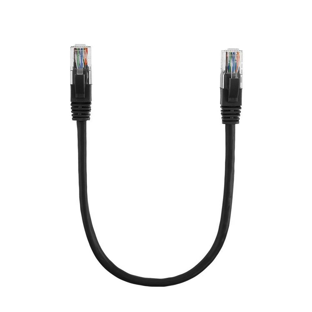 Патч-корд литий Ritar CCA UTP RJ45 Cat,5e 0,3 м Q1500 Чорний