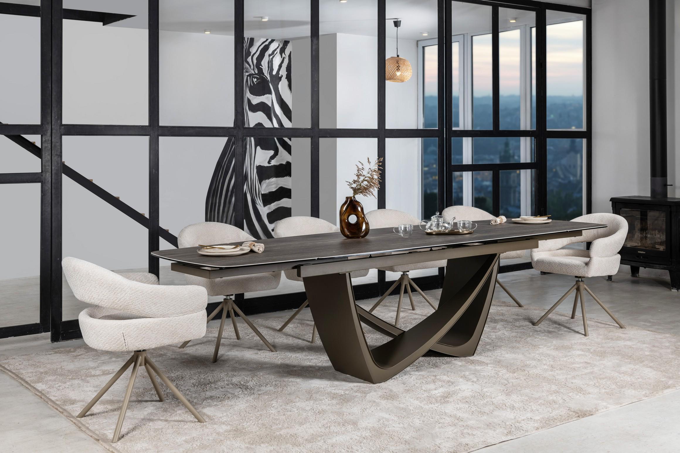 Стул поворотный Vetro Молочное облако/Капучино (R-180) - фото 10