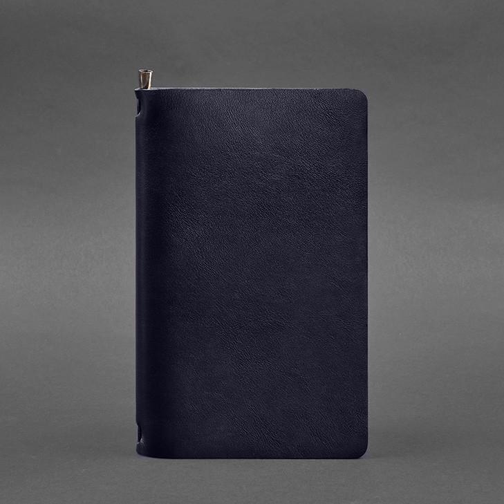 Блокнот кожаный Софт-бук 8.0 Краст на резинке Синий (A-028072) - фото 3 Блокнот кожаный Софт-бук 8.0 Краст на резинке Синий (A-028072) - фото 3