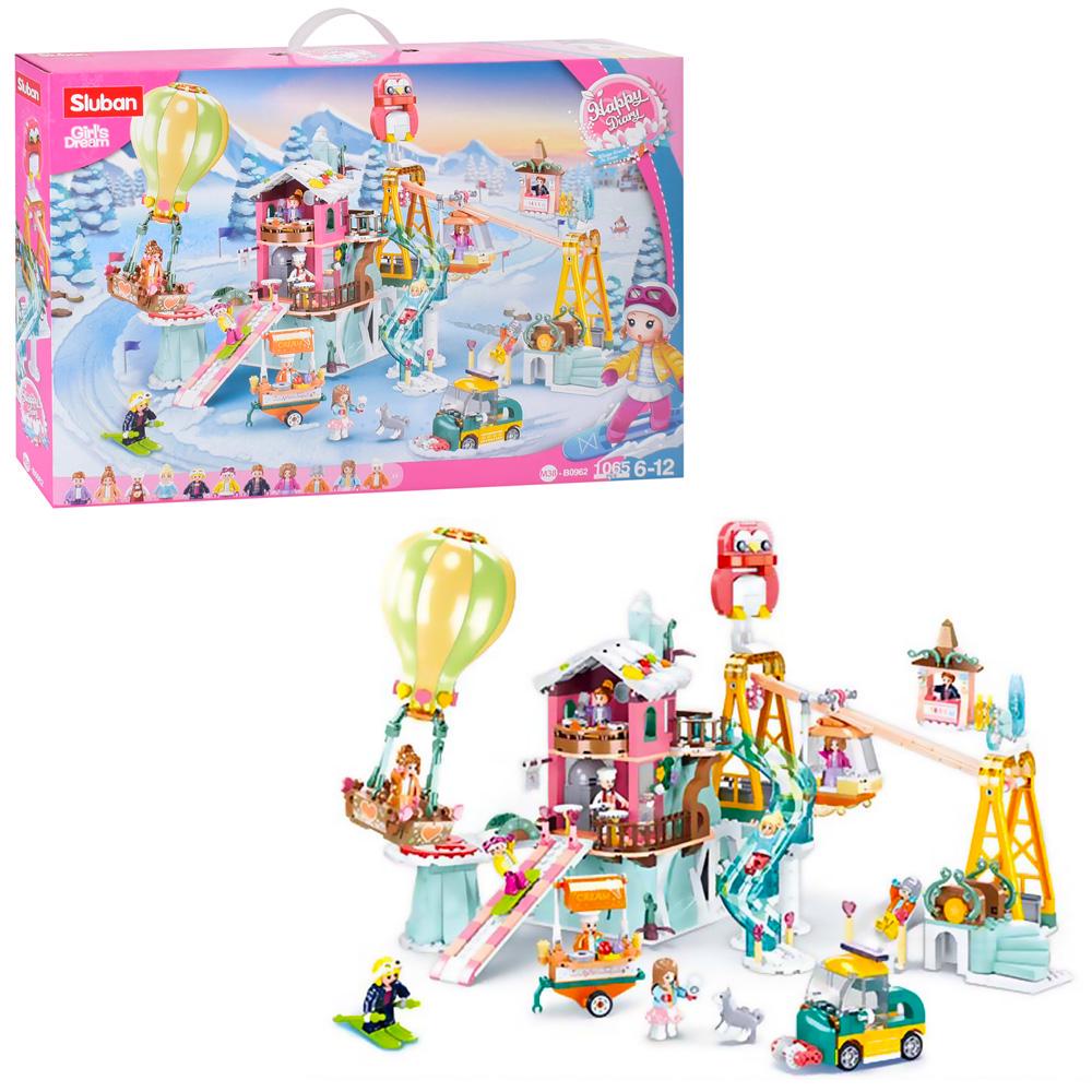 Конструктор Sluban Центр розваг Кафе фігурки 62x42,5x9 см 1065 деталей (MTT-202075)