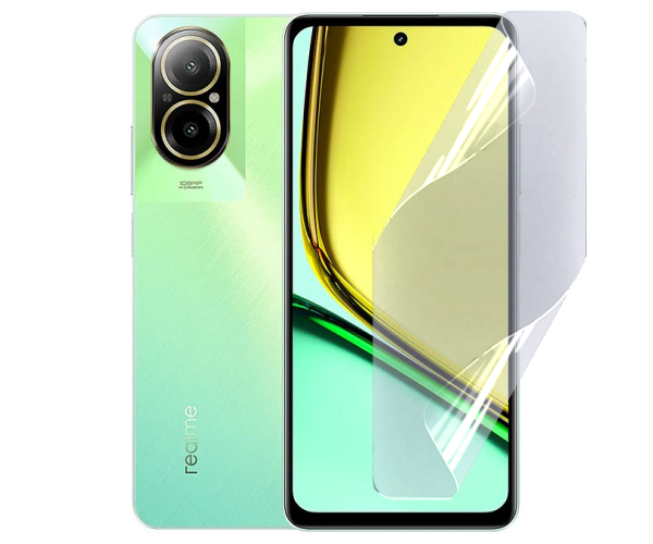 Противоударная гидрогелевая пленка Hydrogel Film для Realme C67 4G, Transparent