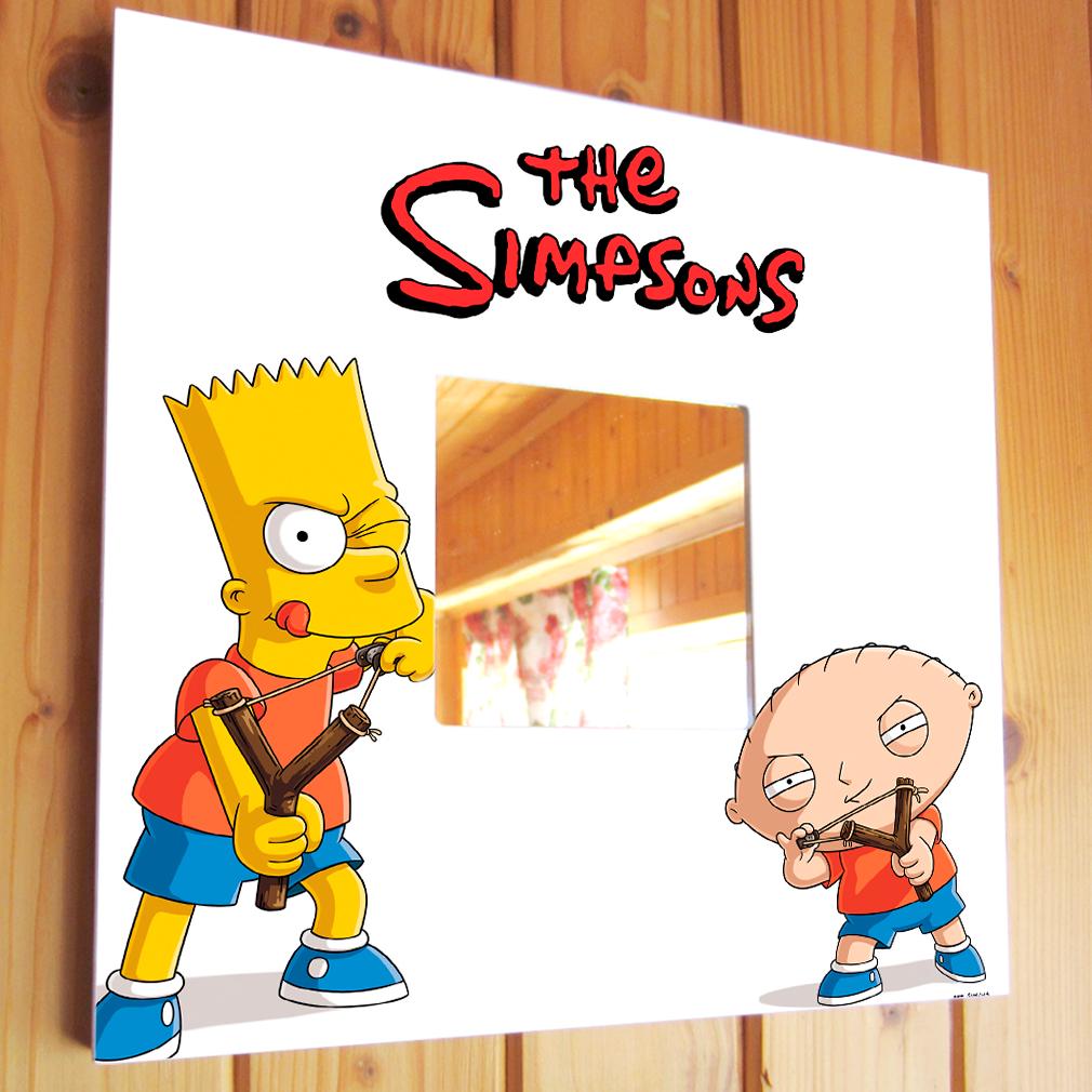 Зеркало декоративное "The Simpsons" 260х260 мм (M00890) Зеркало декоративное "The Simpsons" 260х260 мм (M00890)