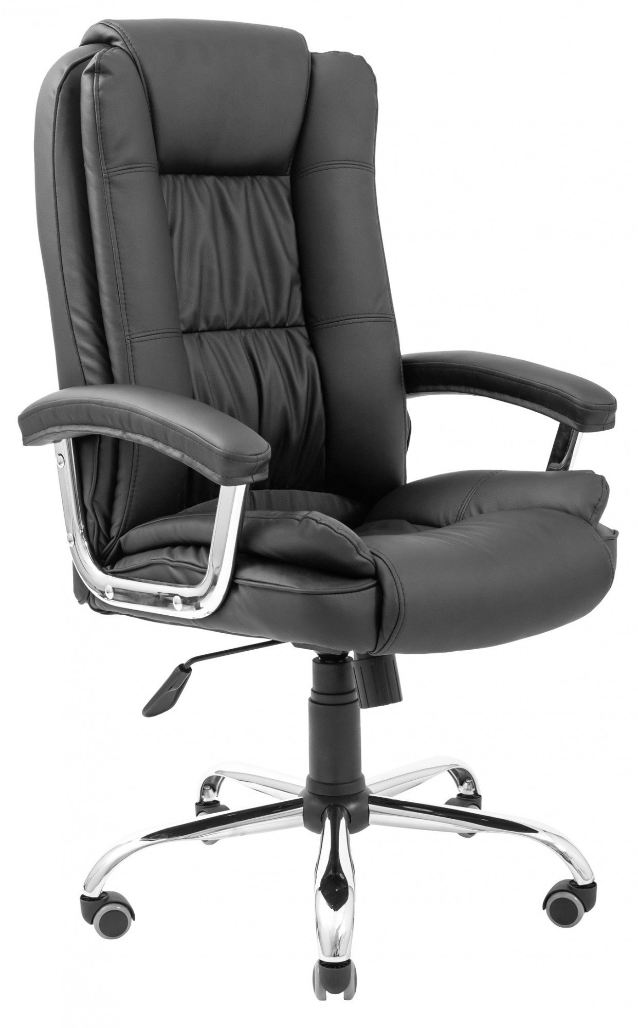 Офисное кресло руководителя Richman Калифорния Флай 2230 Хром М3 MultiBlock Черный