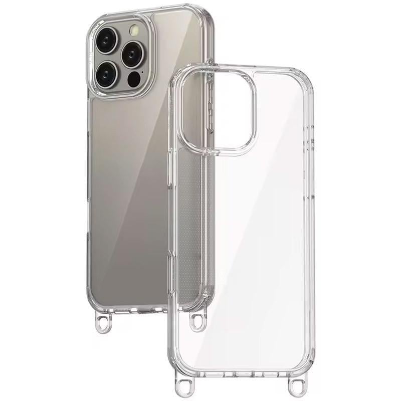 Протиударний Чохол TPU Transparent with Straps для Apple iPhone 13 Pro Max (6.7") Black - фото 4