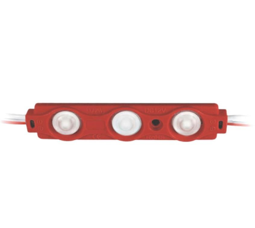 Светодиодный модуль MTK 5730-3LED-R с линзой 1,5W Красный (27770922)
