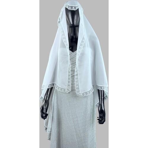 Фата королевская с кружевом Seta (25-633WT)