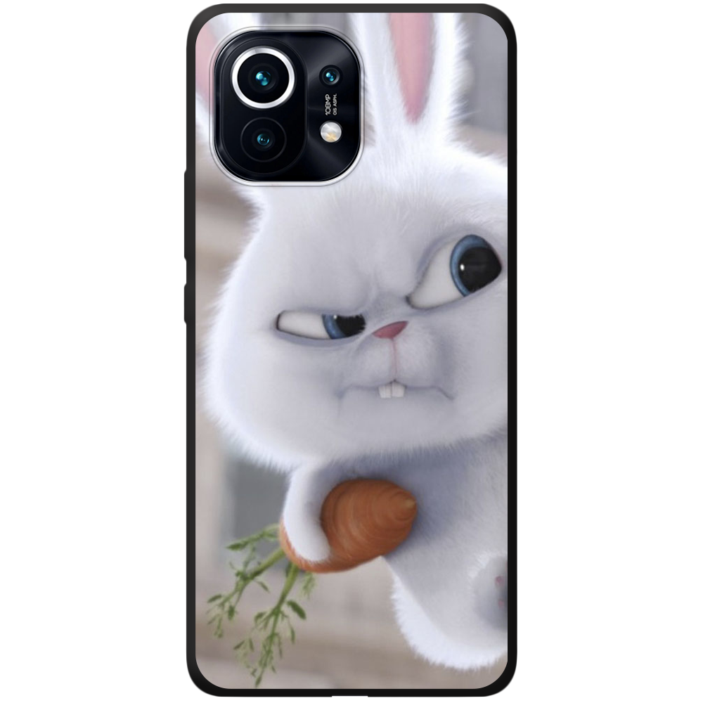 Чехол BoxFace Xiaomi Mi 11 Rabbit Snowball Черный силикон (41924-up1116-44011) - фото 1