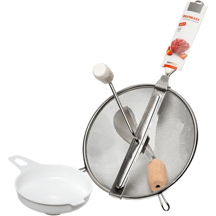 Набір для консервування Westmark сито-перетирач/воронка ABS/дерево/нержавіюча сталь Білий/Сріблястий (119722E6)
