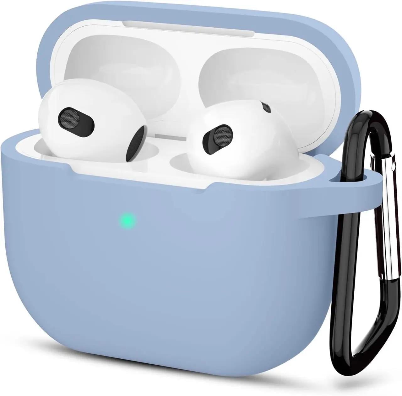 Чехол для наушников Apple AirPods 3 силиконовый Голубой (VANAX55011)