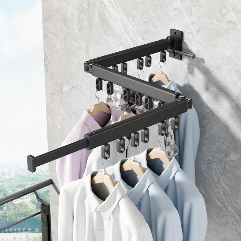 Сушилка-вашалка складывающаяся настенная металическая SKLM-2 Черный (45226-17042_693) Сушилка-вашалка складывающаяся настенная металическая SKLM-2 Черный (45226-17042_693)