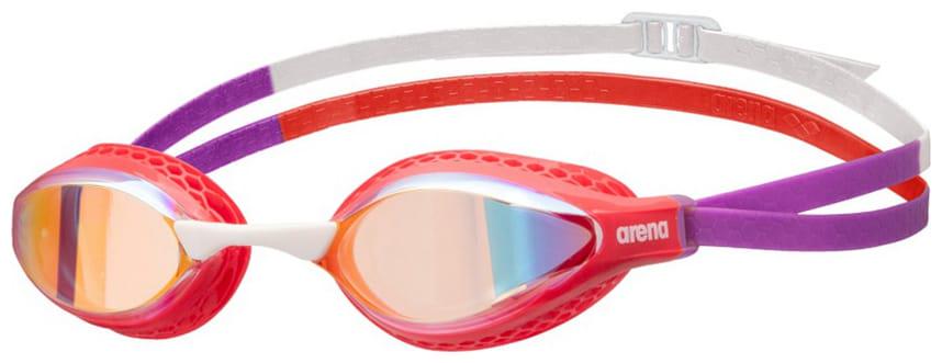 Очки для плавания Arena AIR-SPEED MIRROR OSFM Красный/Фиолетовый (38100123)