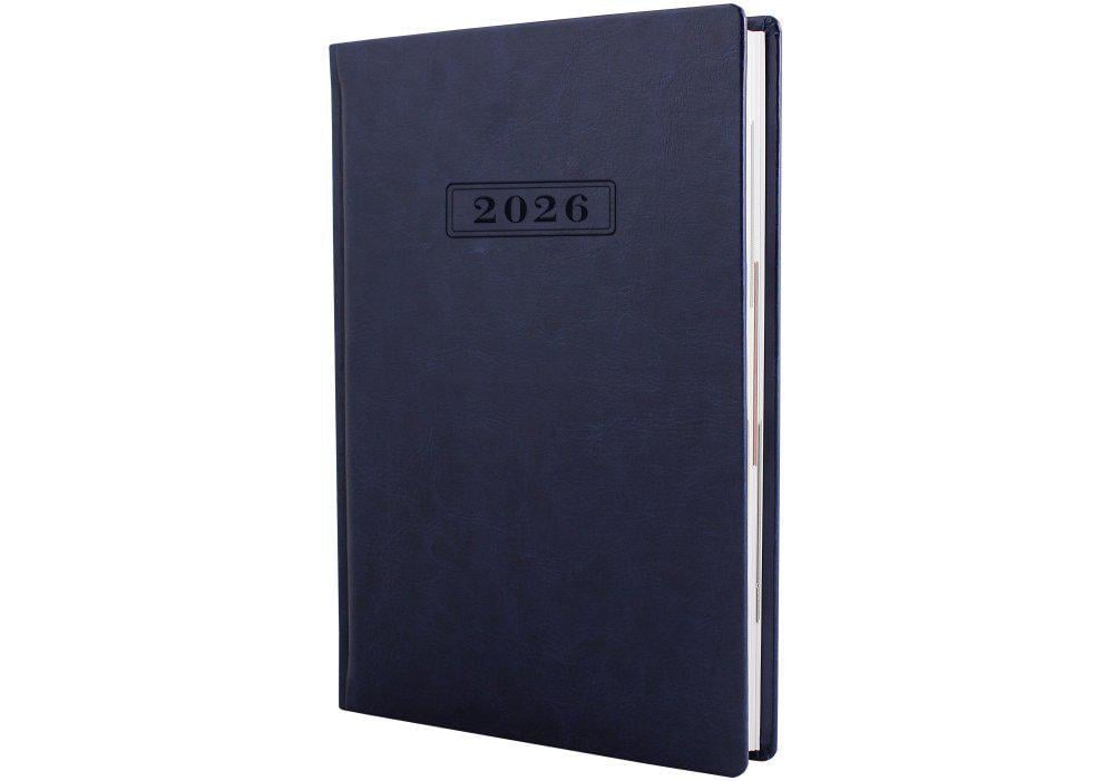 Щоденник датований 2026 Optima Nebraska A5 352 стор. Синій (O25233-02)