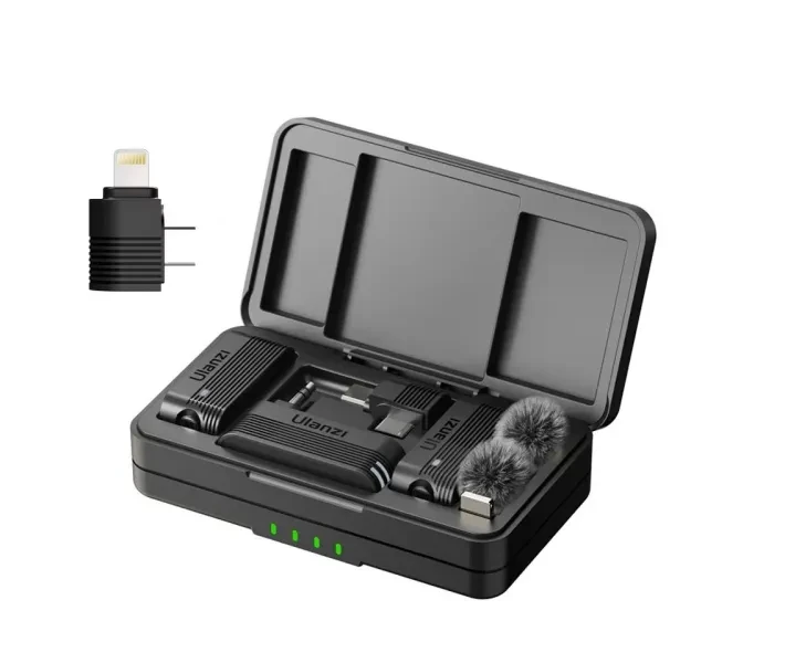 Микрофон беспроводной микрофон Ulanzi A100 Type-C/3,5 мм с адаптером Lightning (3062185680)