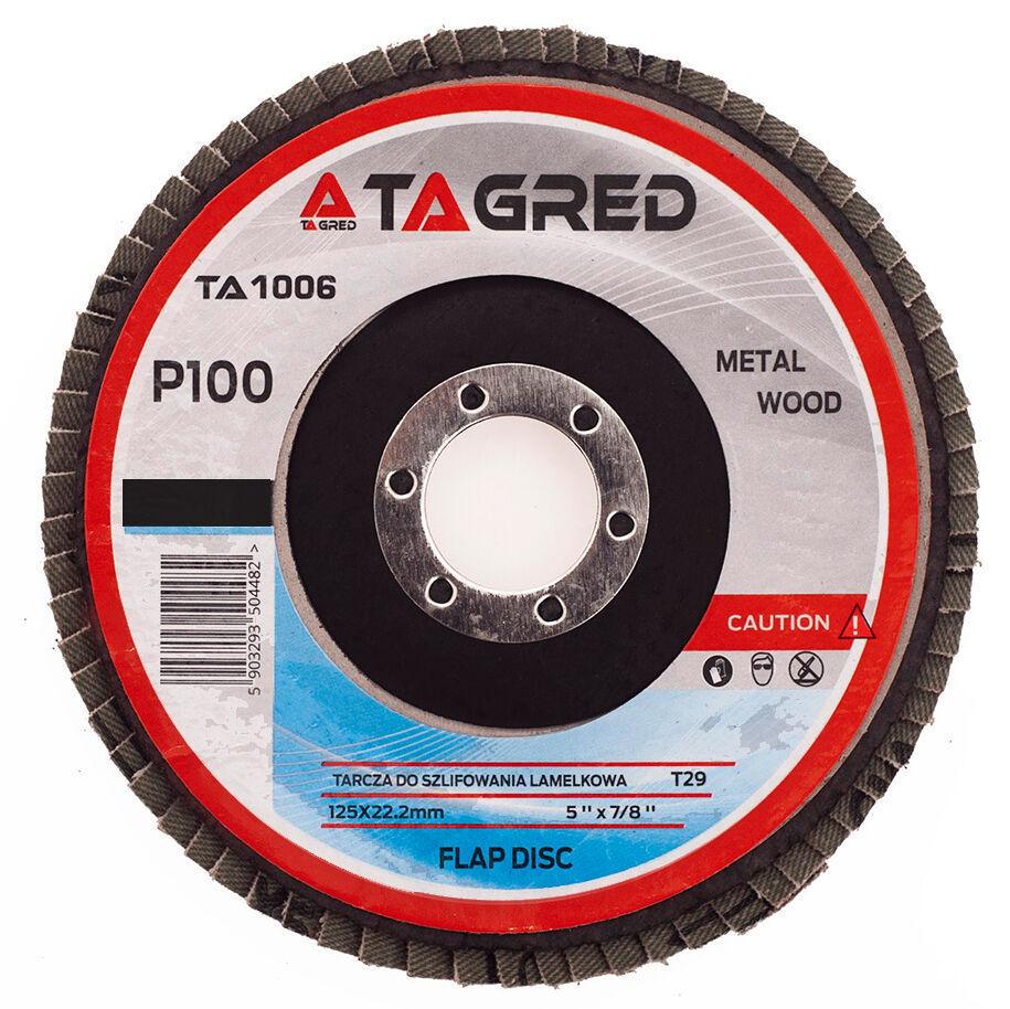Ламельный шлифовальный круг Tagred TA1006 125мм/22.23мм P100