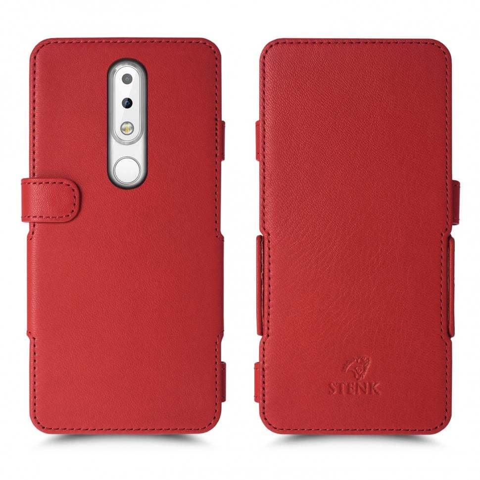 Чехол книжка Stenk Prime для Nokia 6.1 Plus Красный (62123)