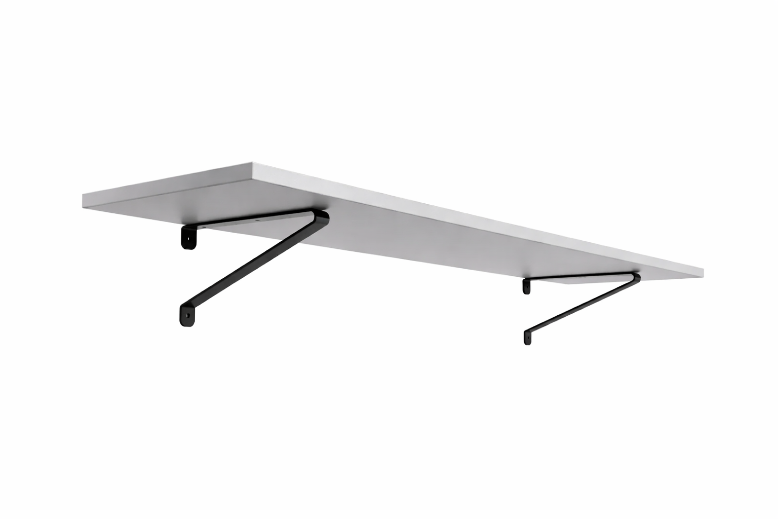 Полка 400х1000 мм ПМКВ-03 Космос с кронштейнами Черная/Серый (2904259673/К2296)