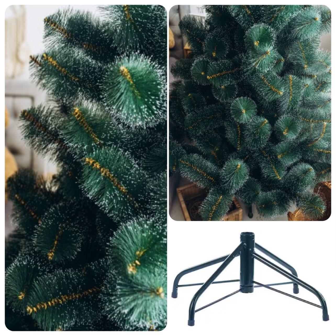 Штучна сосна з довгою голкою засніжена з білими кінчиками 2,1 м Зелений (22655673) - фото 5 Штучна сосна з довгою голкою засніжена з білими кінчиками 2,1 м Зелений (22655673) - фото 5