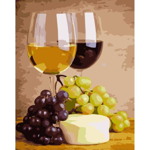 Картина по номерам Strateg Натюрморты Вкус винограда 2 40х50 см в термопакете (VA-3340-mt)
