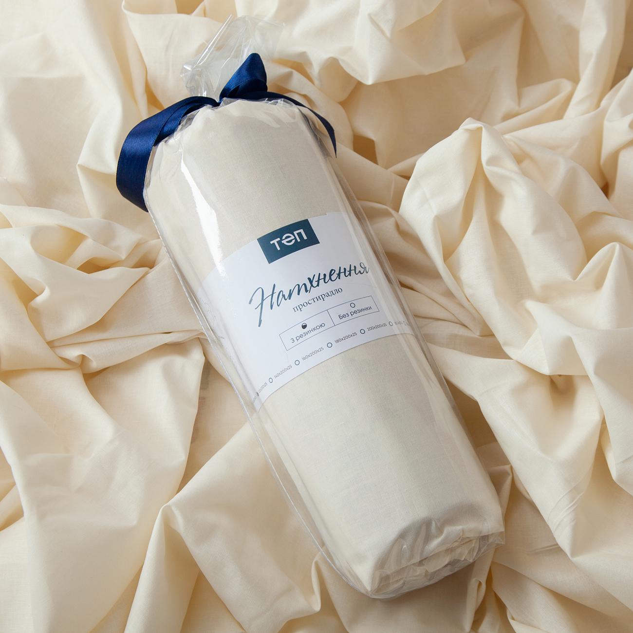 Простирадло з гумкою ТЕП Натхнення 140х200 см Молочний (2-04016-28842) - фото 5