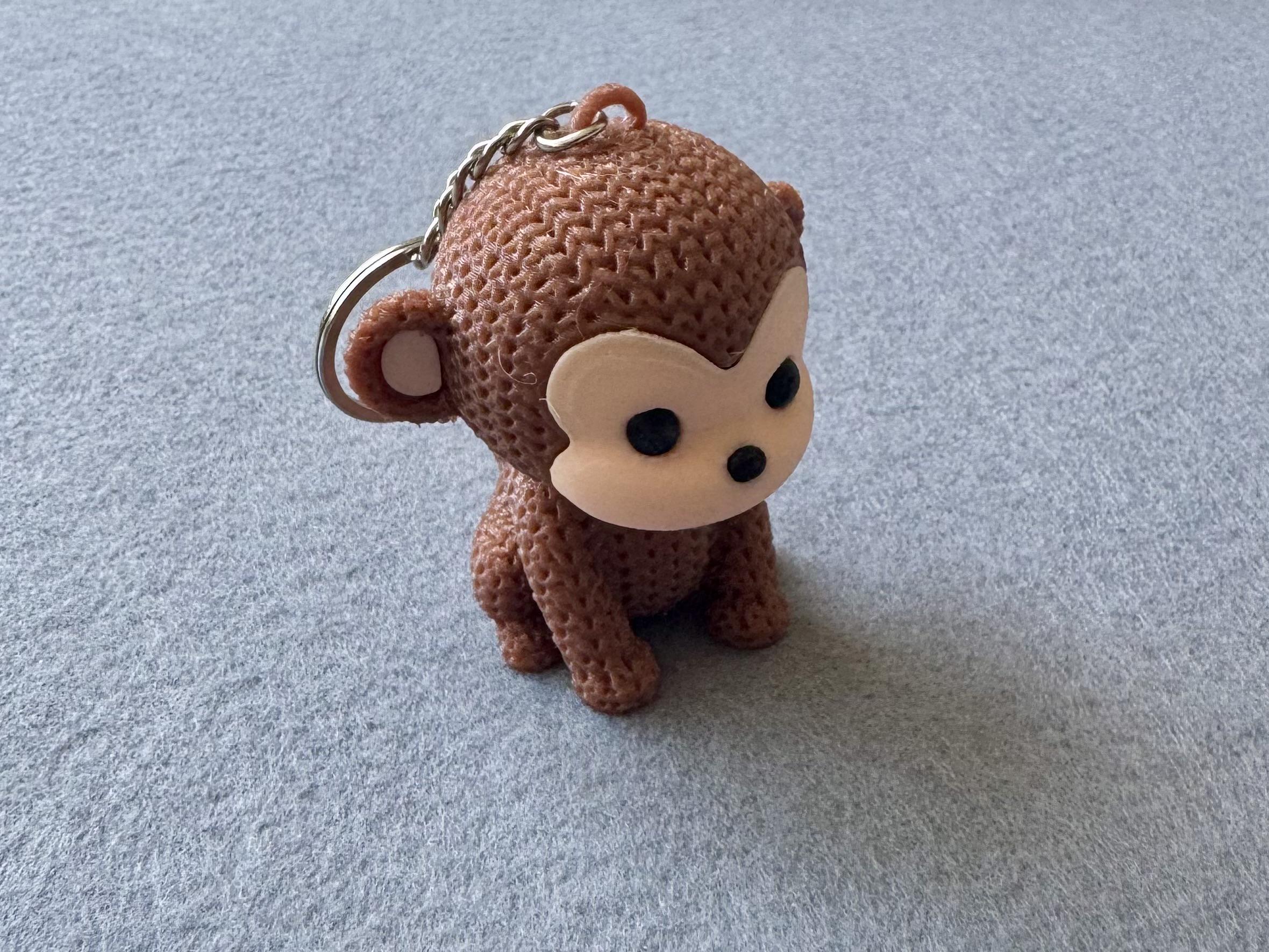 Брелок Обезьяна напечатан на 3Д принтере (22265)