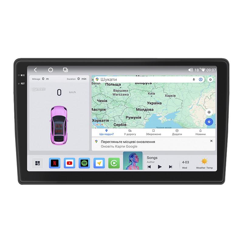 Автомагнітола штатна Lesko QLED CarPlay/4G/Wi-Fi/GPS/360° для Citroen C2 2003-2009 4/64Gb 9" (2350071239)
