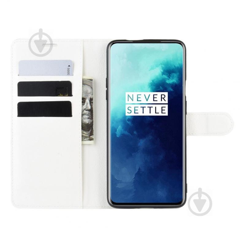 Чохол-книжка Litchie Wallet для OnePlus 7T Pro White (hub_NlGB98098) - фото 3