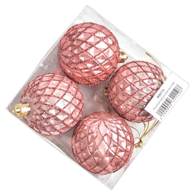 Кульки ялинкові Home 4 шт. 8 см (R90714)