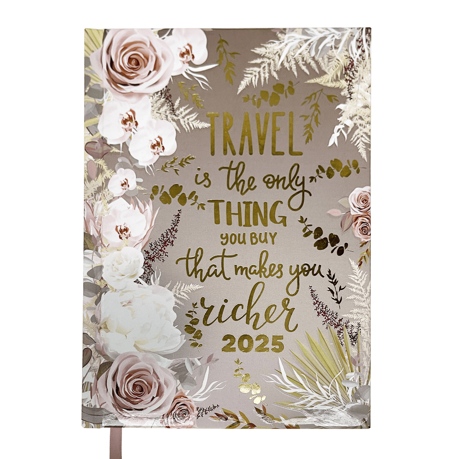 Дневник датированный 2025 Buromax FATTORE А5 336 стр. Светло-коричневый (BM.2139-18)