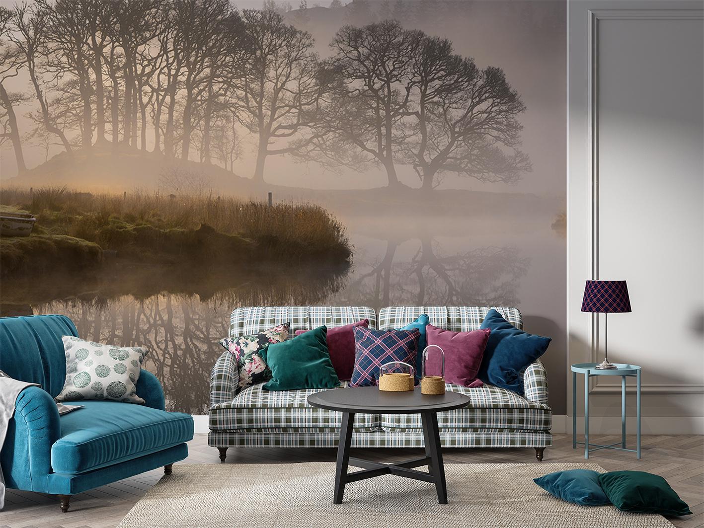 Фотообои флизелиновые Upstream Туман над озером 180х120 см (S5NTR-118/2) - фото 8