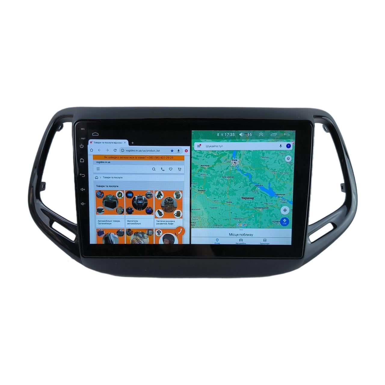 Автомагнитола для Jeep Compass 2016-2019 на Android 12+/CarPlay/8 core/XyAuto (М-ДЖ-10-М3)