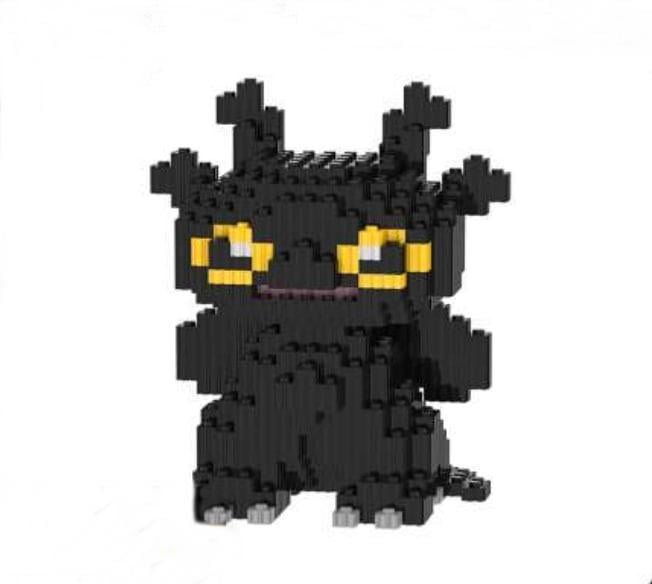 Конструктор фігурка Magic Blocks пікселі Беззубік Нічна фурія 500 деталей (7233)