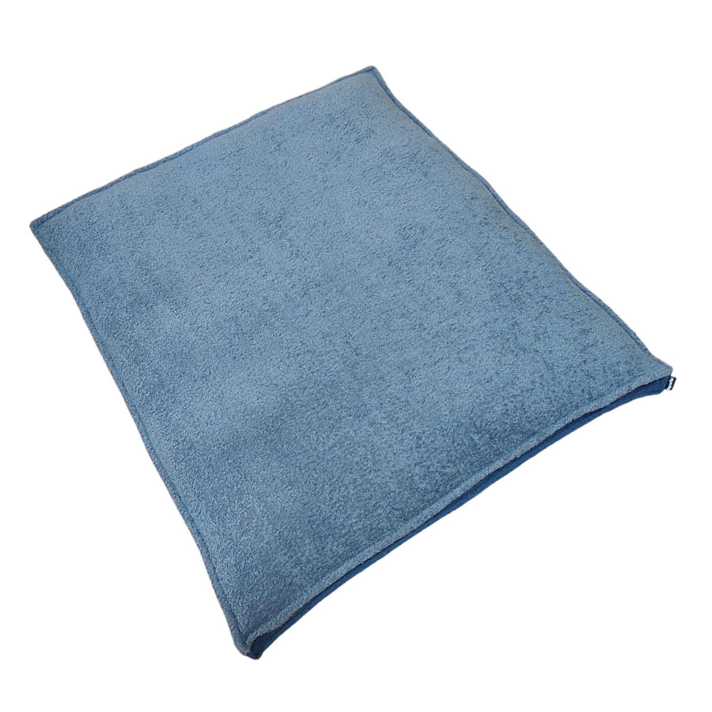 Лежак для собак зі знімним чохлом та бортами Huge and Tiny 120x80x7 см Синій із сірим хутром (11443151) - фото 6 Лежак для собак зі знімним чохлом та бортами Huge and Tiny 120x80x7 см Синій із сірим хутром (11443151) - фото 6