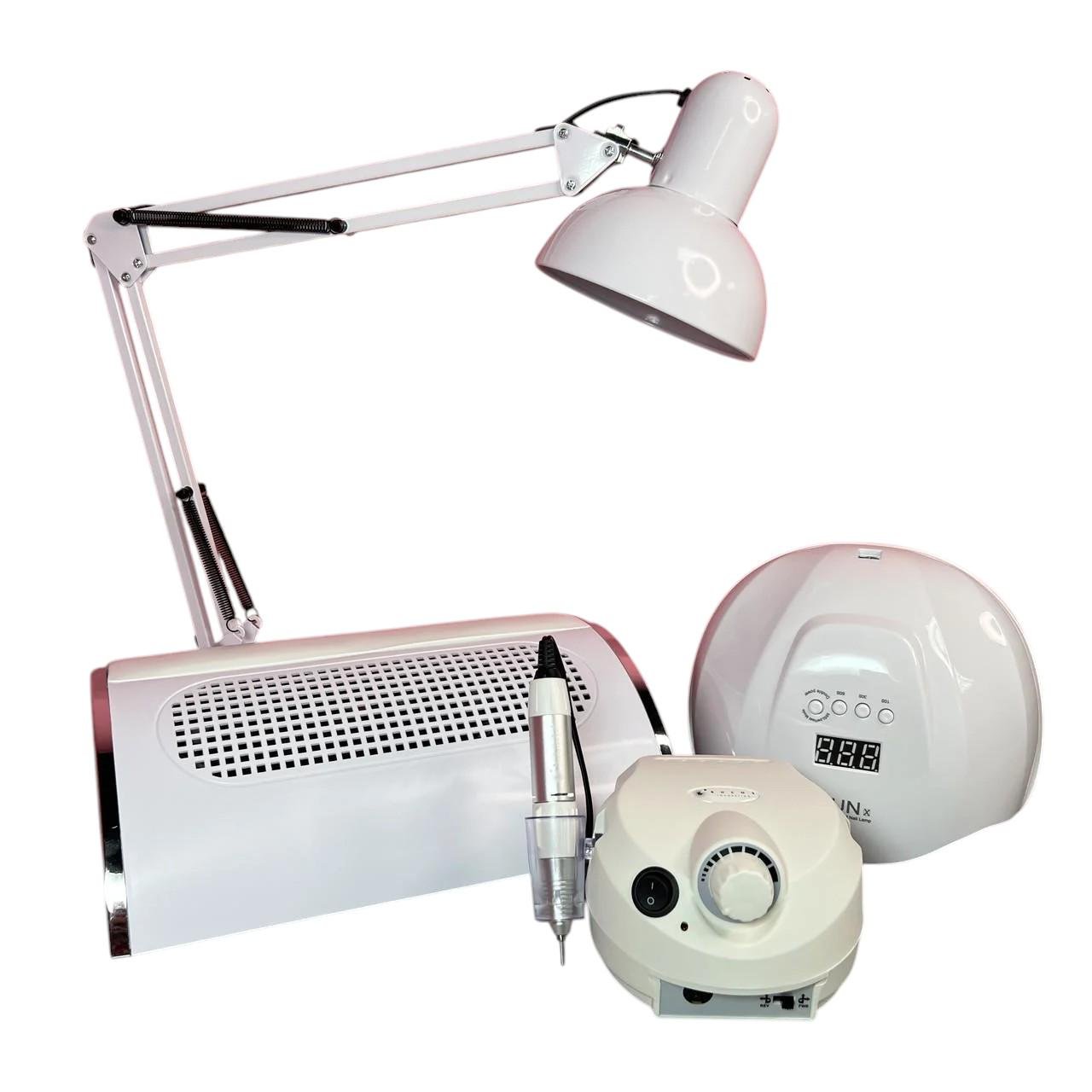 Набор техники лампа SUN X/фрезер ZS-601/маникюрная вытяжка Simei/настольная лампа (2796822769)