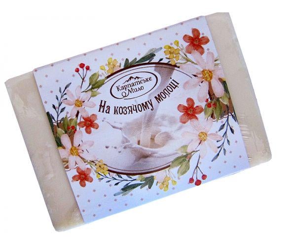 Мыло большое карпатское Козье молоко