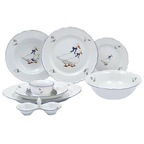 Столовий сервіз Thun Saphir Гусі порцеляна на 6 персон 24 пр. (2642300)