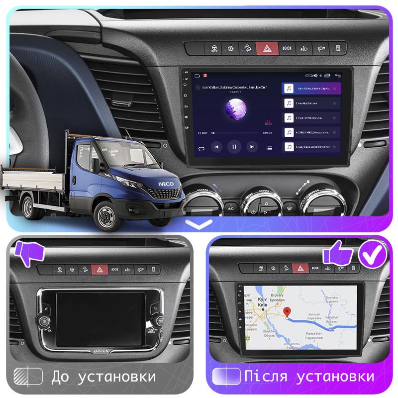 Автомагнітола штатна Lesko для IVECO Daily VI Restyling 2019- екран 9" 4/32Gb 4G Wi-Fi GPS - фото 3