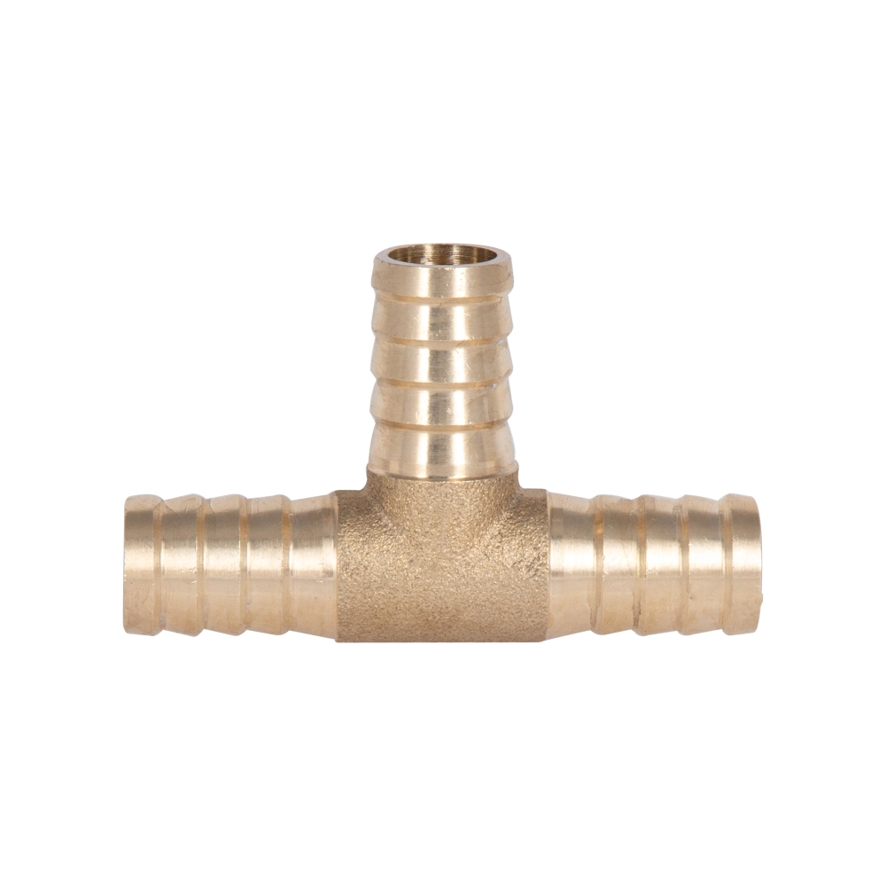 Тройник латунный SD Plus SD41714 ⌀ 14 мм ЗЗЗ елочка Желтый (SD00047866) - фото 2