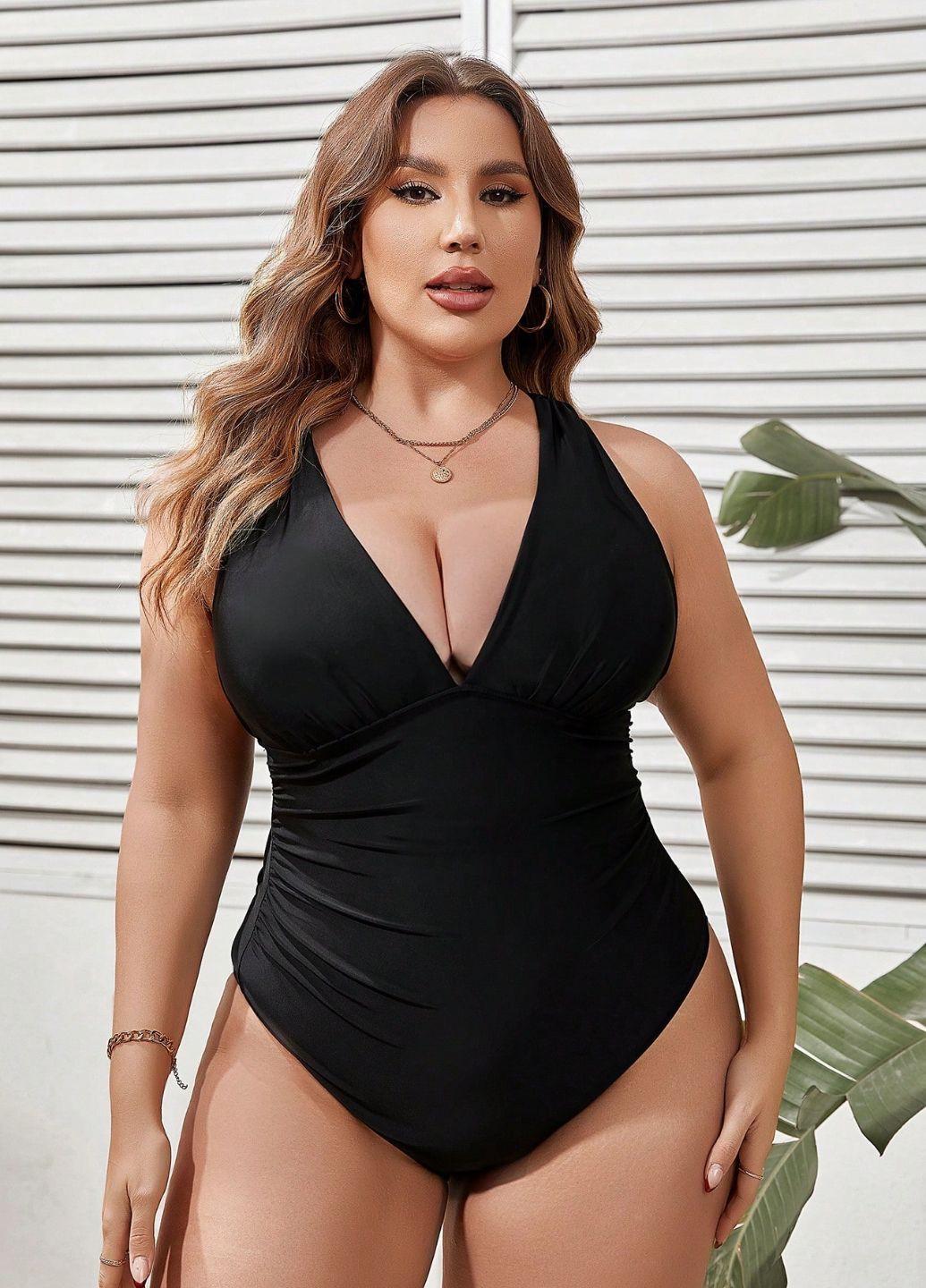 Купальник цельный Fina 3XL р. 56-58 Black (13532) - фото 5 Купальник цельный Fina 3XL р. 56-58 Black (13532) - фото 5