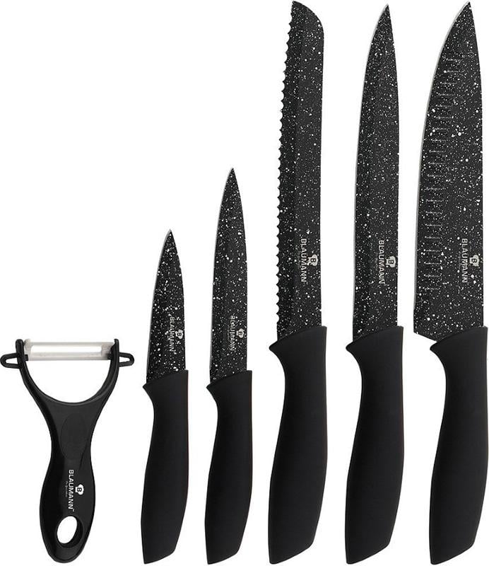 Набор кухонных ножей Blaumann Snowflakes с мраморным покрытием 6 шт. (BL-5052)