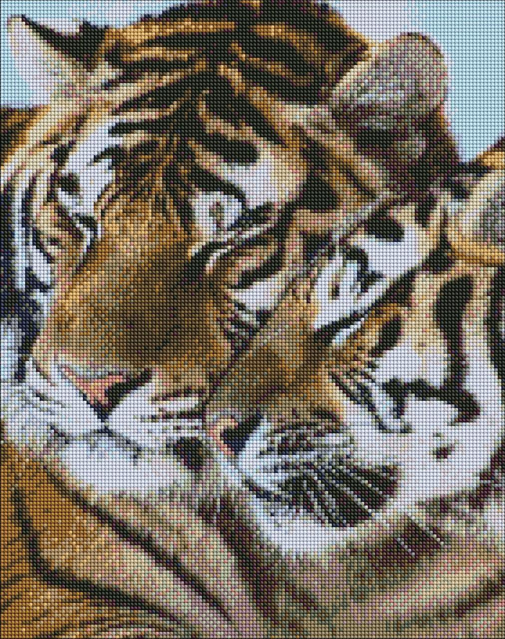 Алмазная мозаика Идейка Тигровая любовь AMO7122 40x50 см (1660675440)