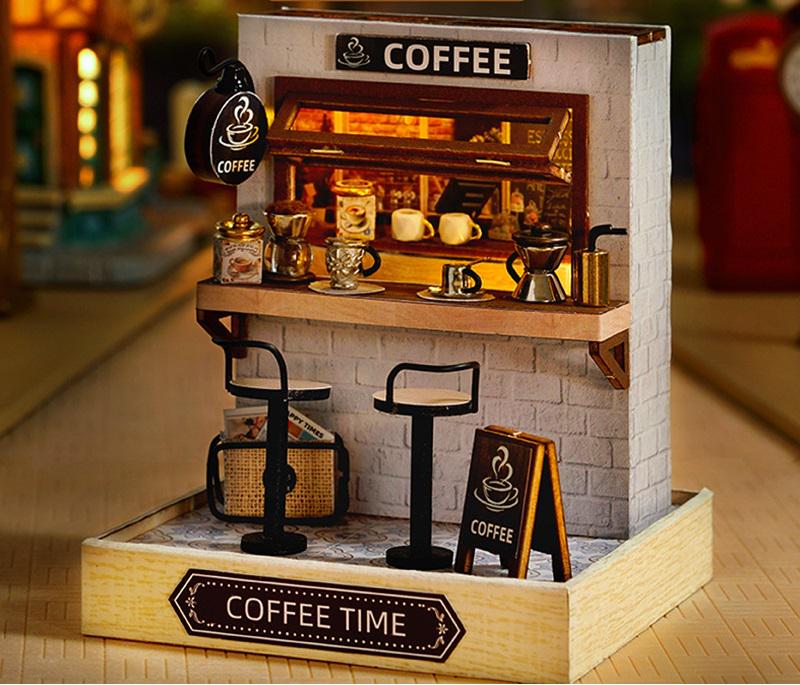 Румбокс 3D Coffee Time интерьерный конструктор (QT-048) - фото 8