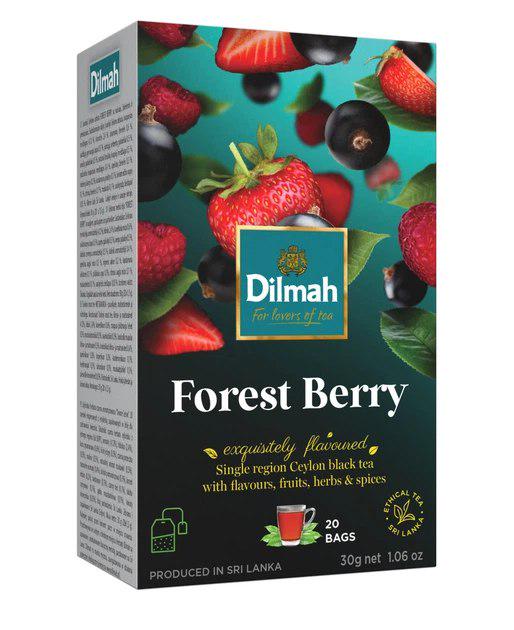 Чорний чай Dilmah Forest Berry у пакетиках 20 шт. (13355359)
