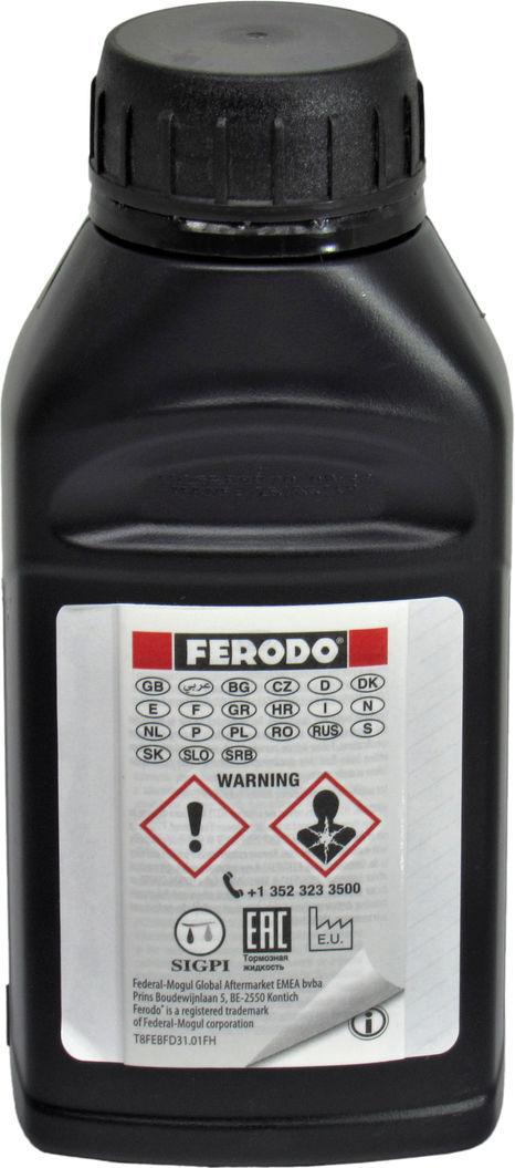 Тормозная жидкость FERODO DOT-4 0,25 л (0122040)