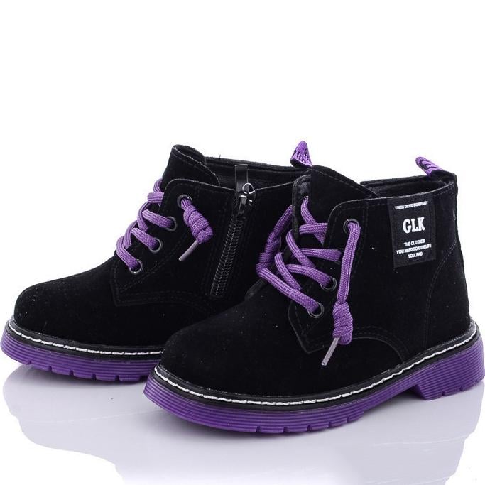 Демисезонные ботинки Kimbo HJ853-2F р. 28 Черно-фиолетовый