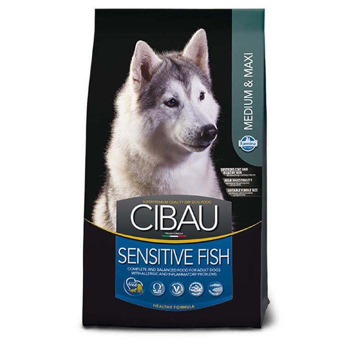 Корм для собак средних и крупных пород Farmina Cibau Sensitive Fish Medium/Maxi с рыбой сухой 12 кг (161023)