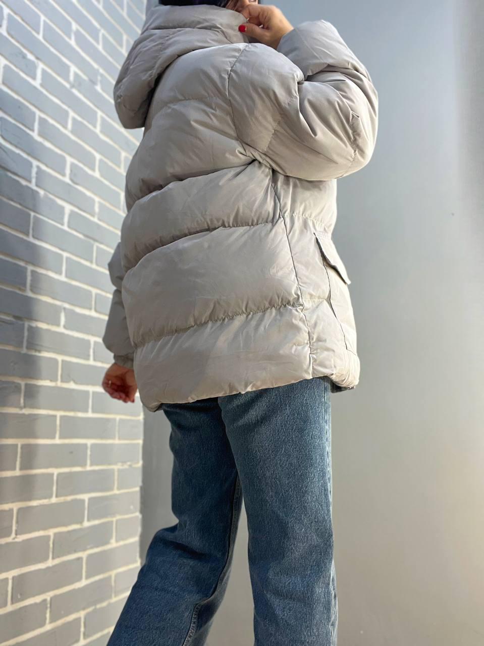 Куртка жіноча RUIXI 6093 парка пуффер з паском подовжена з капюшоном оверсайз р. 46 Сірий (951) - фото 9 Куртка жіноча RUIXI 6093 парка пуффер з паском подовжена з капюшоном оверсайз р. 46 Сірий (951) - фото 9