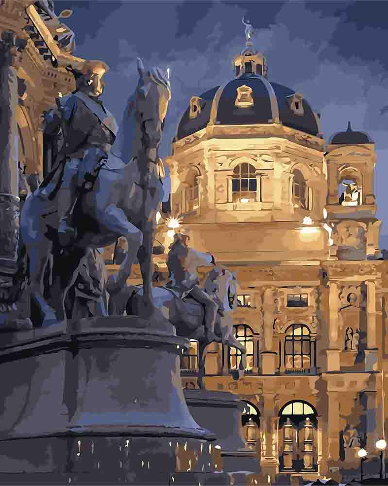 Картина по номерам Идейка Ночная Вена 40x50 см (KH3538)