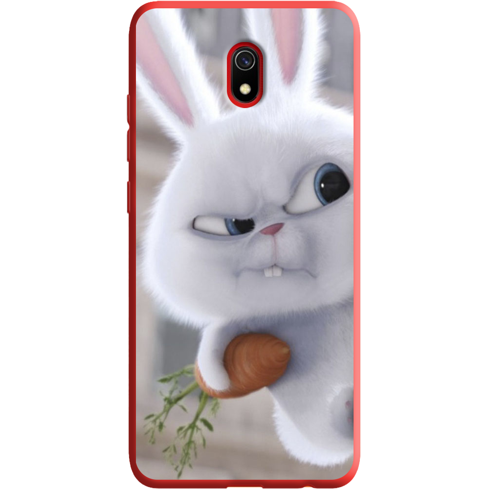 Чехол Boxface Xiaomi Redmi 8A Rabbit Snowball Красный силикон (38341-up1116-38672)