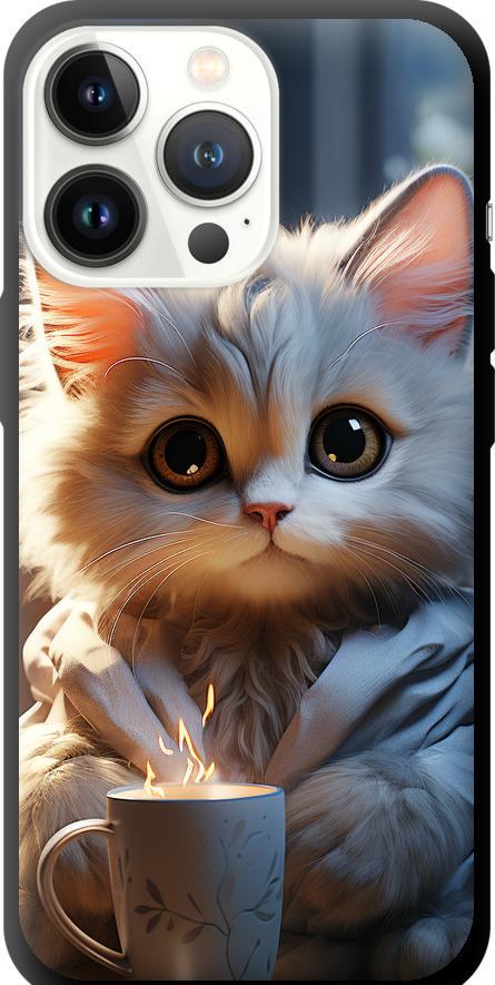 Чехол на iPhone 13 Pro White cat (5646b-2372-42517)