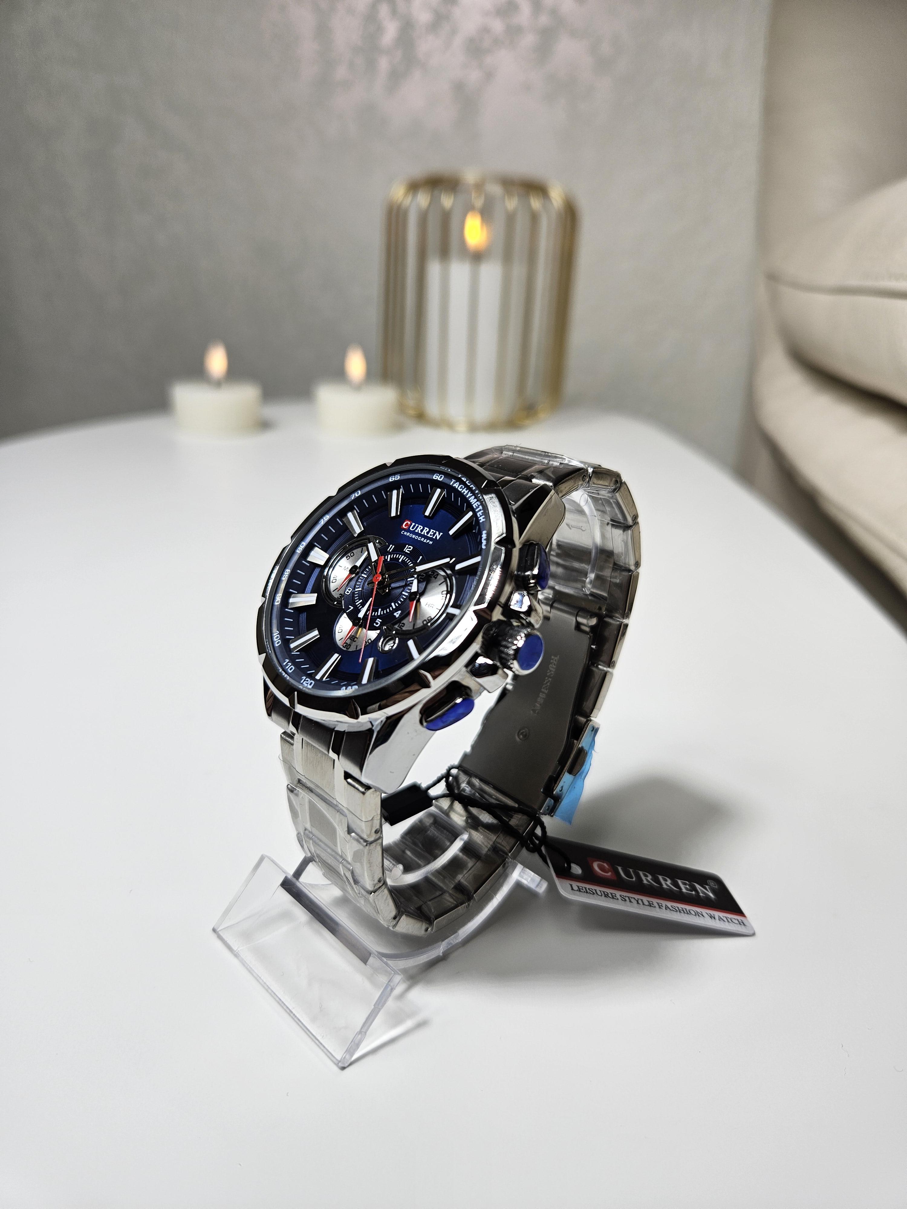 Наручний годинник чоловічий Сurren Rodos Срібний (1113) - фото 6